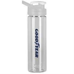 Image of 25 oz. Clear Bottle with Guzzler Lid
